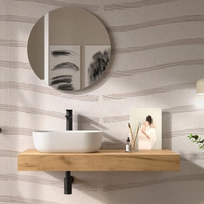 Mensolone bagno 100 cm sospeso in rovere africa - Sumo