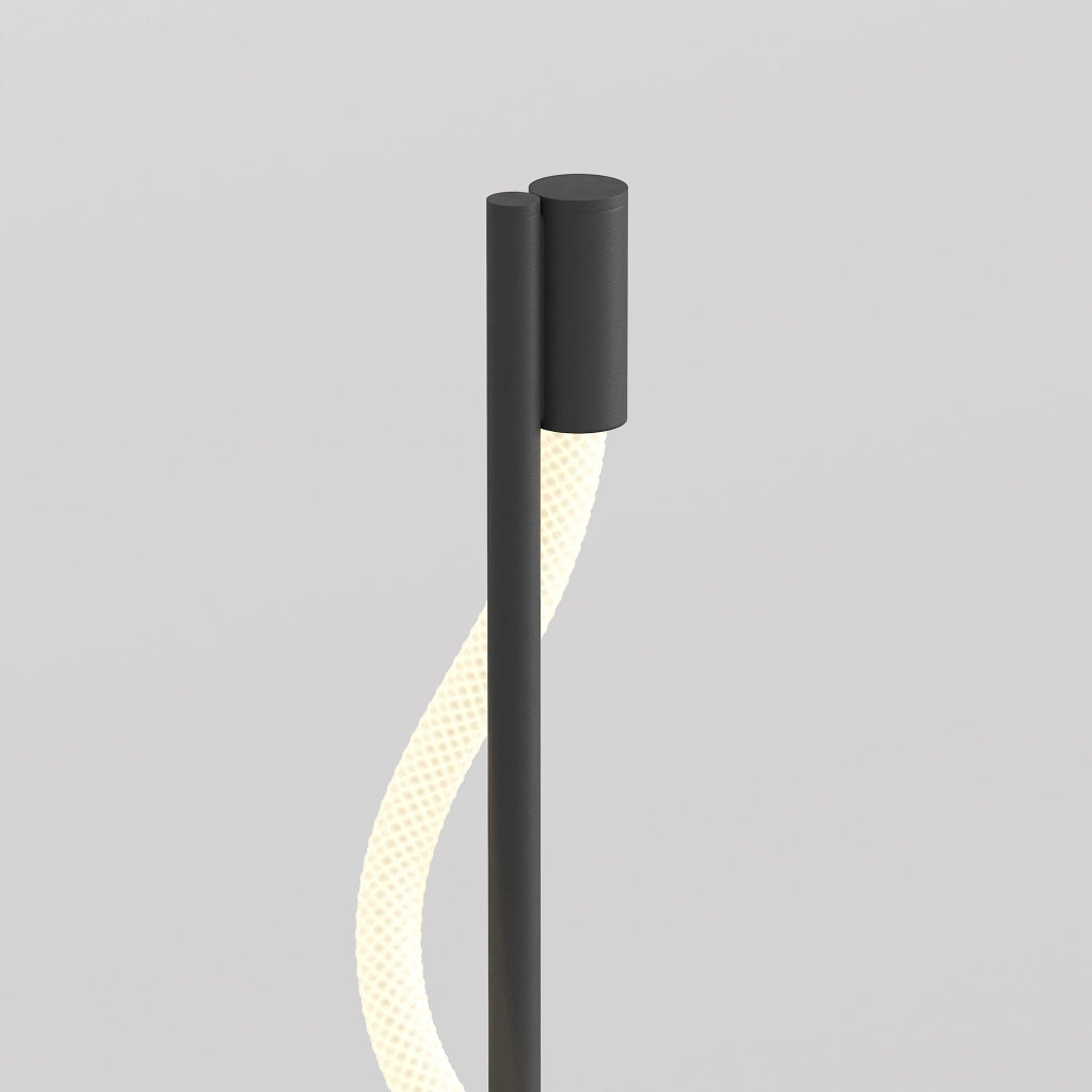 Maytoni Lampada da terra moderna Tau 1 luce LED integrato nero alluminio