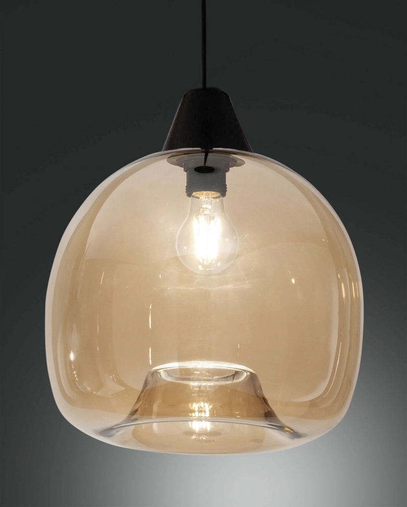 EDISON 3490-50-125 VETRO AMBRA COMPLETO DI CAVO X KIT LUCI