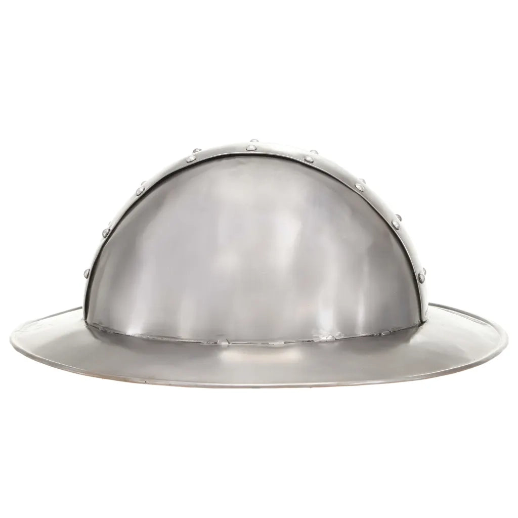 Elmo da Cavaliere Medievale Antico LARP in Acciaio Argento CFW1946022