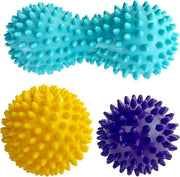 Set di palline da massaggi da 3 pezzi per massaggiare i punti di attivazione e rilassare gambe, piedi e mani