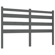 Testiera | Testata per Letto Grigia 206x4x100cm in Legno Massello di Pino