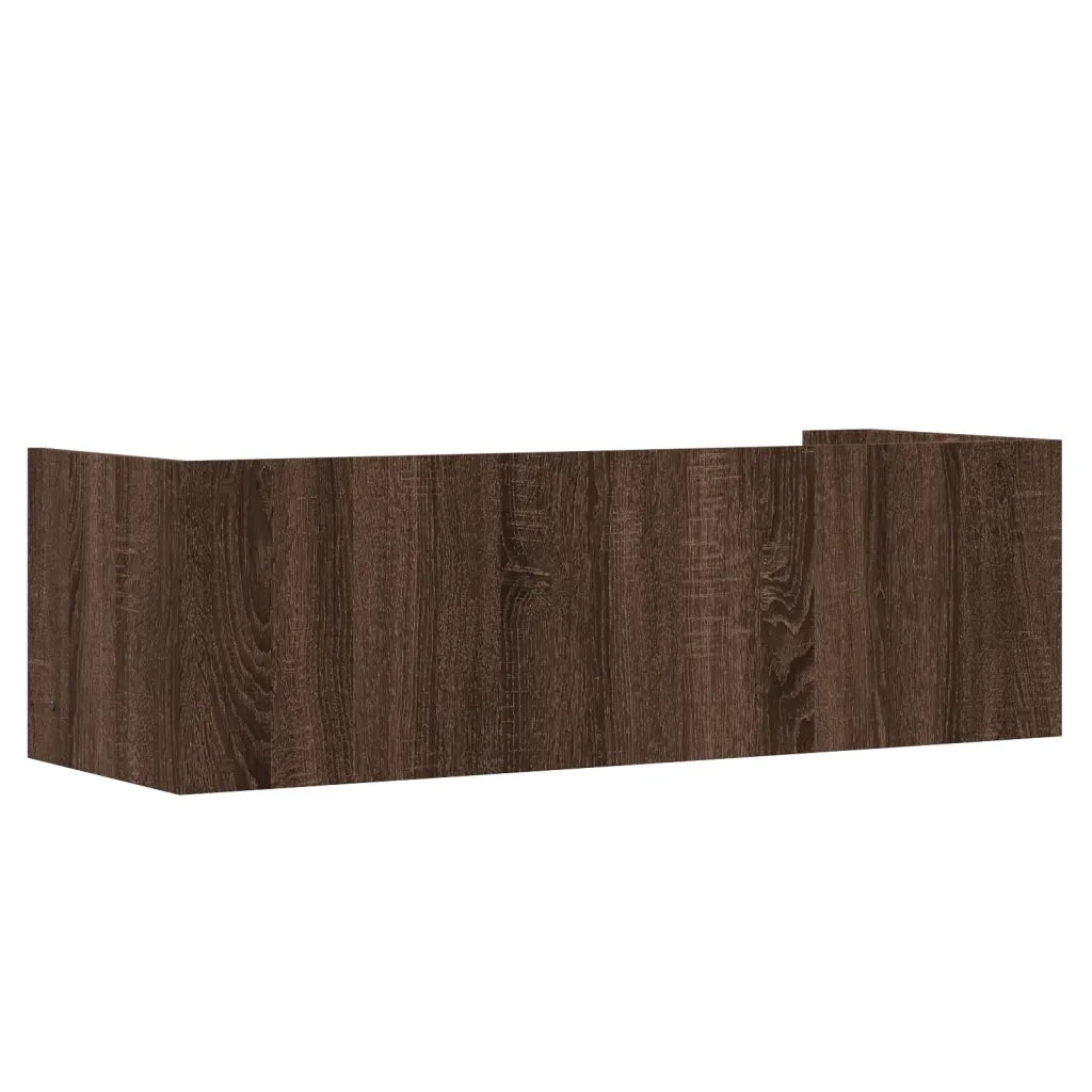 vidaXL Mensola a Muro Rovere Marrone 100x35x30,5 cm Legno Multistrato