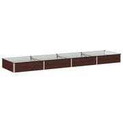 Letto rialzato da giardino Marrone 320 x 80 x 24 cm 8006498