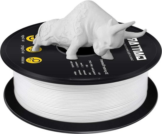 Filamento per Stampante 3D 1,75 mm Bianco 1 kg Bobina - Filamento PLA di Alta Qualità