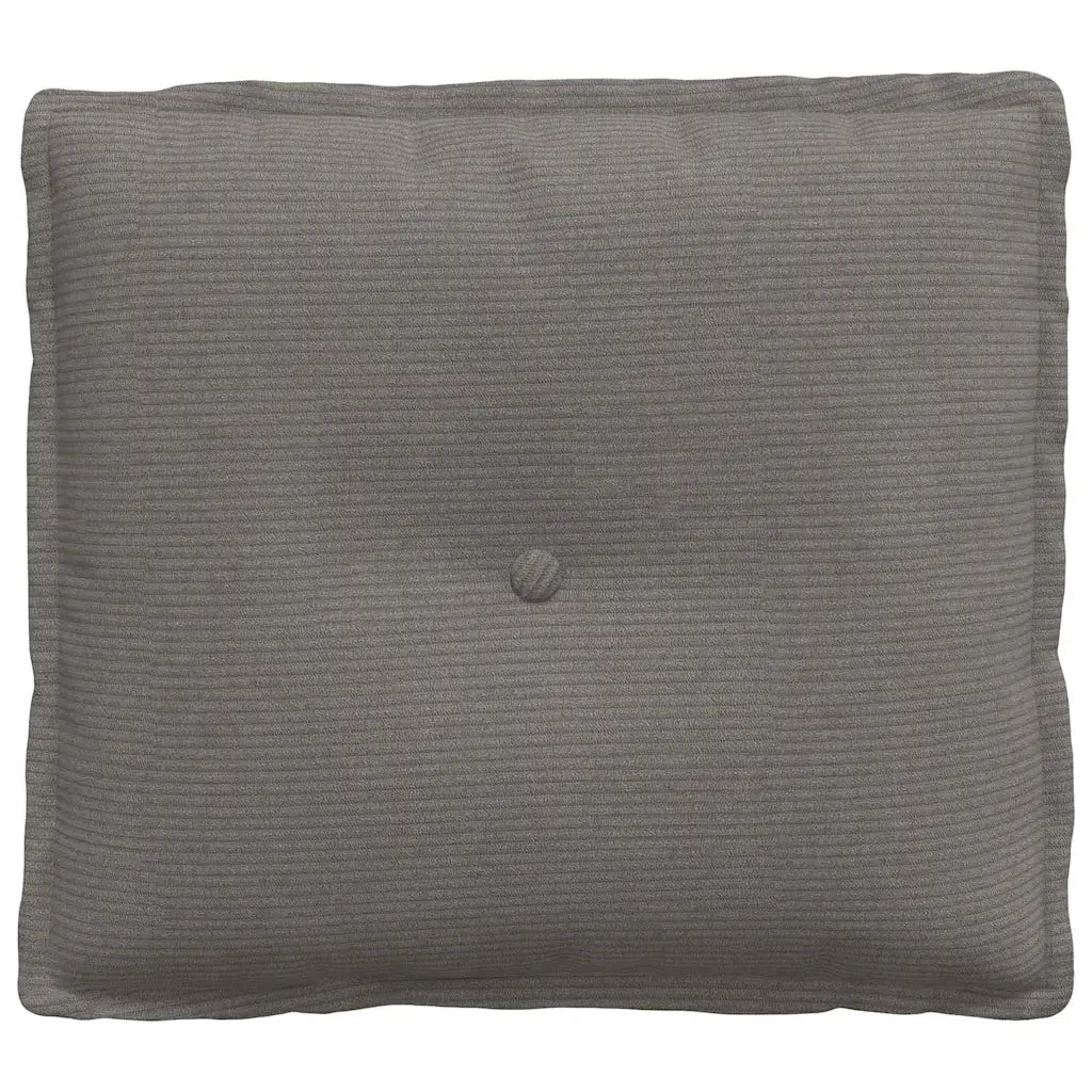 Cuscino per Schiena Grigio chiaro 50 x 45 cm Tessuto in Cords