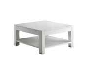 Tavolino quadrato in abete bianco spazzolato 80x80x40 (652) - Mobili 2G