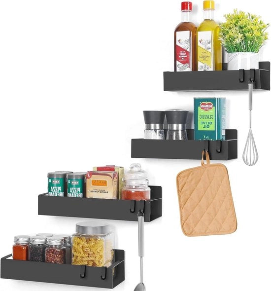 Speciale Raccoglitore per Frigorifero con Forte Magnete - Raccoglitore di Erbe con Ganci - Raccoglitore di Cucina Spaziale per Magazzino
