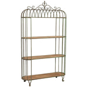 Scaffale a gabbia in ferro invecchiato 120x42x205h cm
