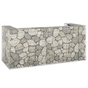 Gabbione per Bidoni in Acciaio Zincato 254x100x110 cm 151300
