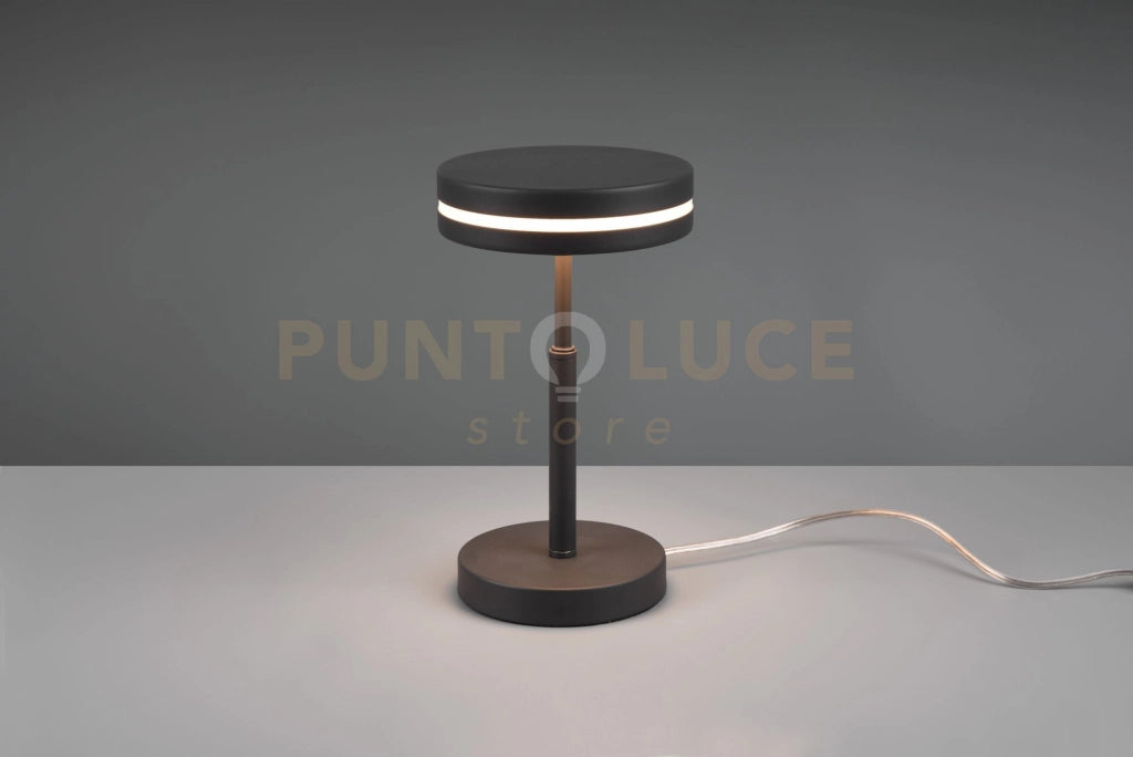 FRANKLIN LAMPADA DA TAVOLO LED 6W 700lm, 3000K ANTRACITE H. 25CM
