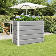 Fioriera Grigio chiaro 100 x 50 x 77 cm Acciaio zincato
