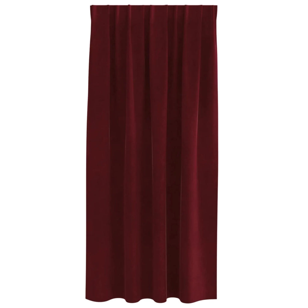 Tende oscuranti 2 pcs Rosso Vino 140 x 175 cm Velluto 4107304
