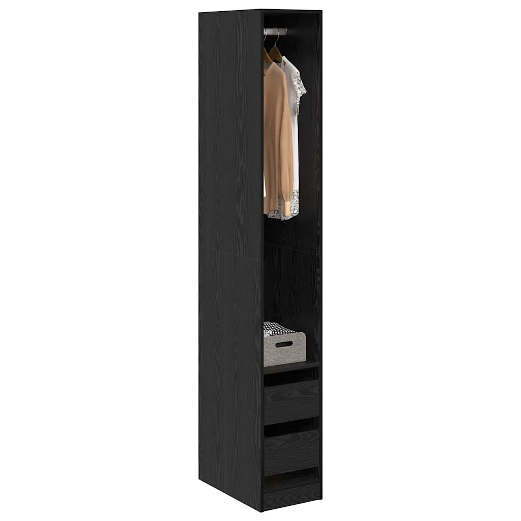 Guardaroba Rovere Nero 50 x 30 x 200 cm Legno multistrato 3403221