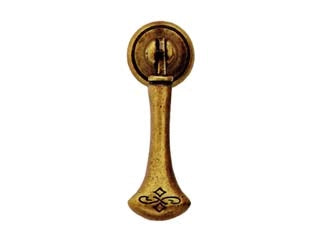 PENDENTE PER MOBILI SNODATO MOD.21009 IN ZAMA FLORENCE- - mm.20x58h. - 5 pezzi METALSTYLE