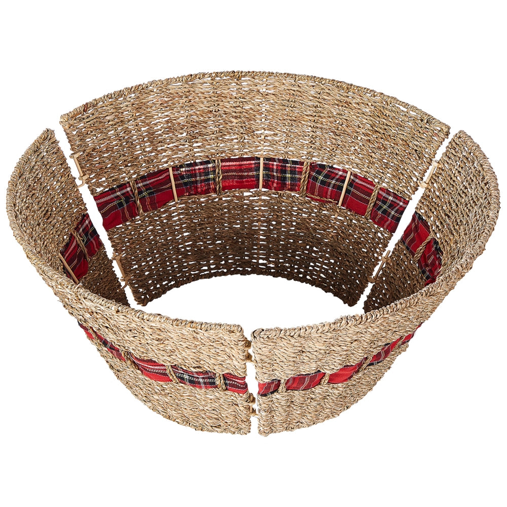 Copribase per Albero di Natale realizzato a mano rotondo ⌀ 60 naturale stile Boho Rotondo Accessori natalizi