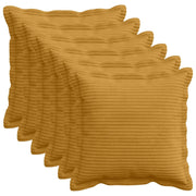 Federa 6 pz HOUTEN Giallo 50 x 50 cm corduroy 919106