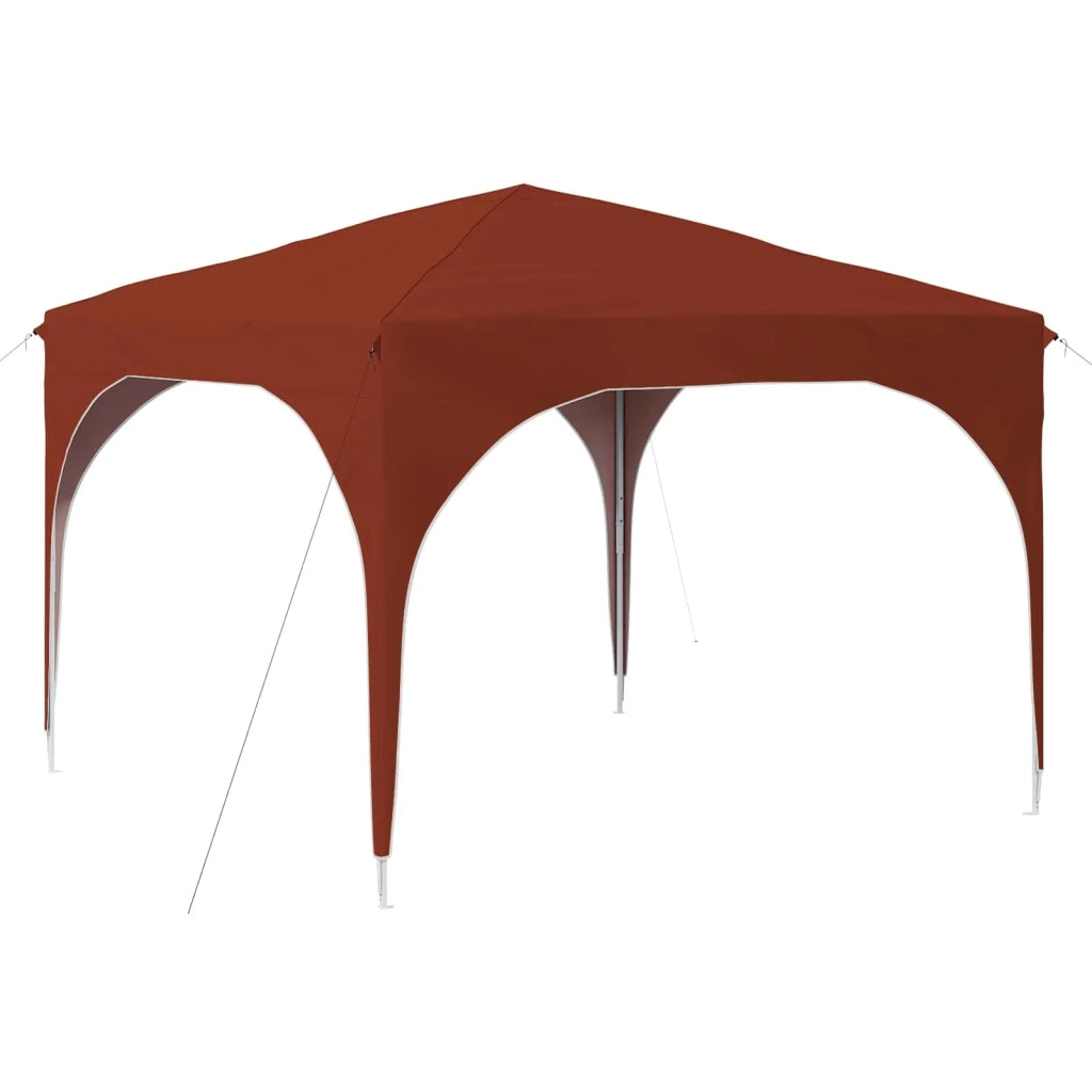 Tenda per feste a pop-up-Gazebo 290 x 290 x 245 cm Terracotta 141379