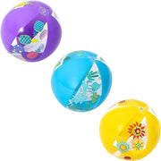 Trade Shop - Pallone Palla Spiaggia Designer 51cm Per Mare Piscina 3 Modelli Assortiti 31036 -