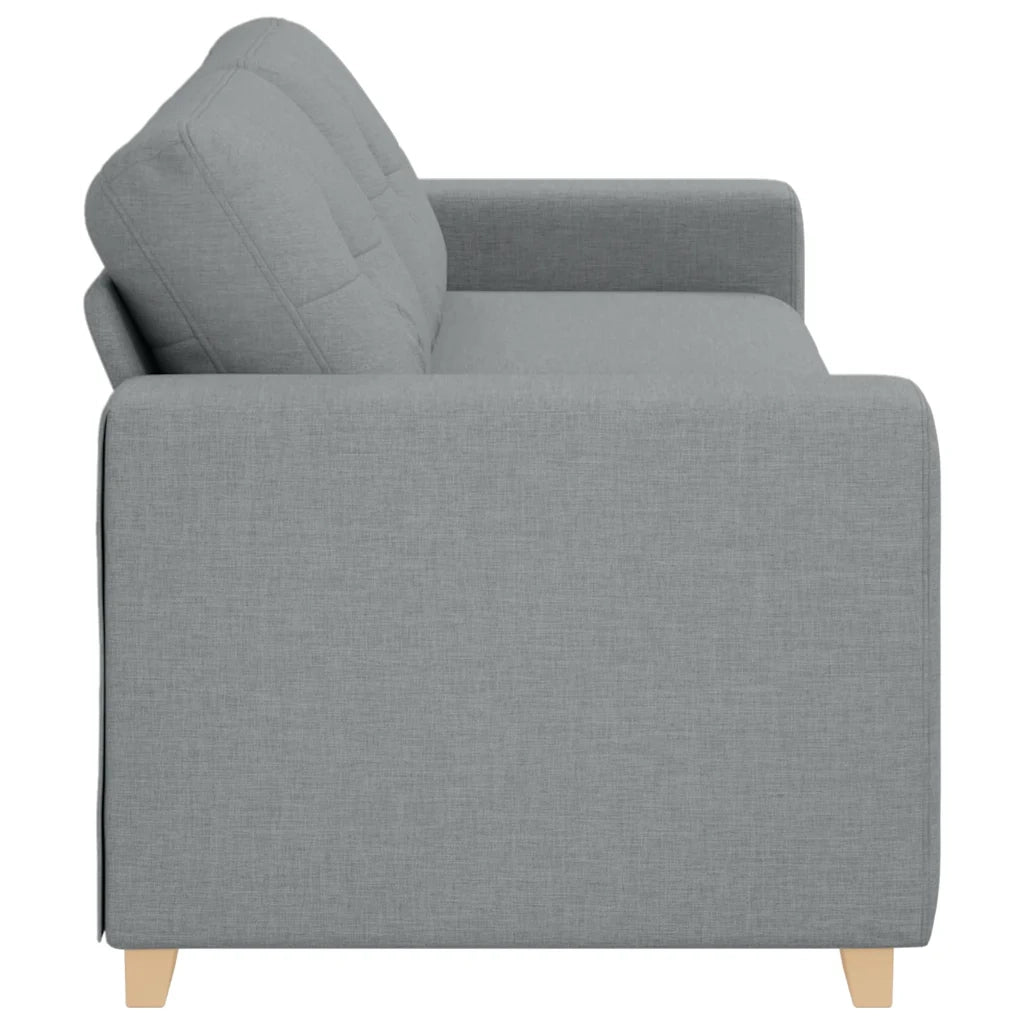 Divano a 3 posti Grigio Chiaro 220x78x80 cm in Tessuto 4105088