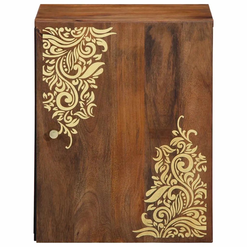 Armadietto a muro con porta Marrone miele 38 x 33 x 48 cm 4018756