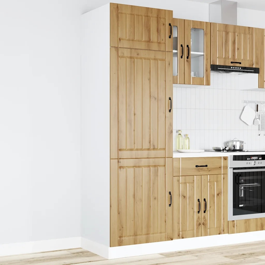 vidaXL Armadio da Cucina Lucca Rovere Artigianale Legno Multistrato