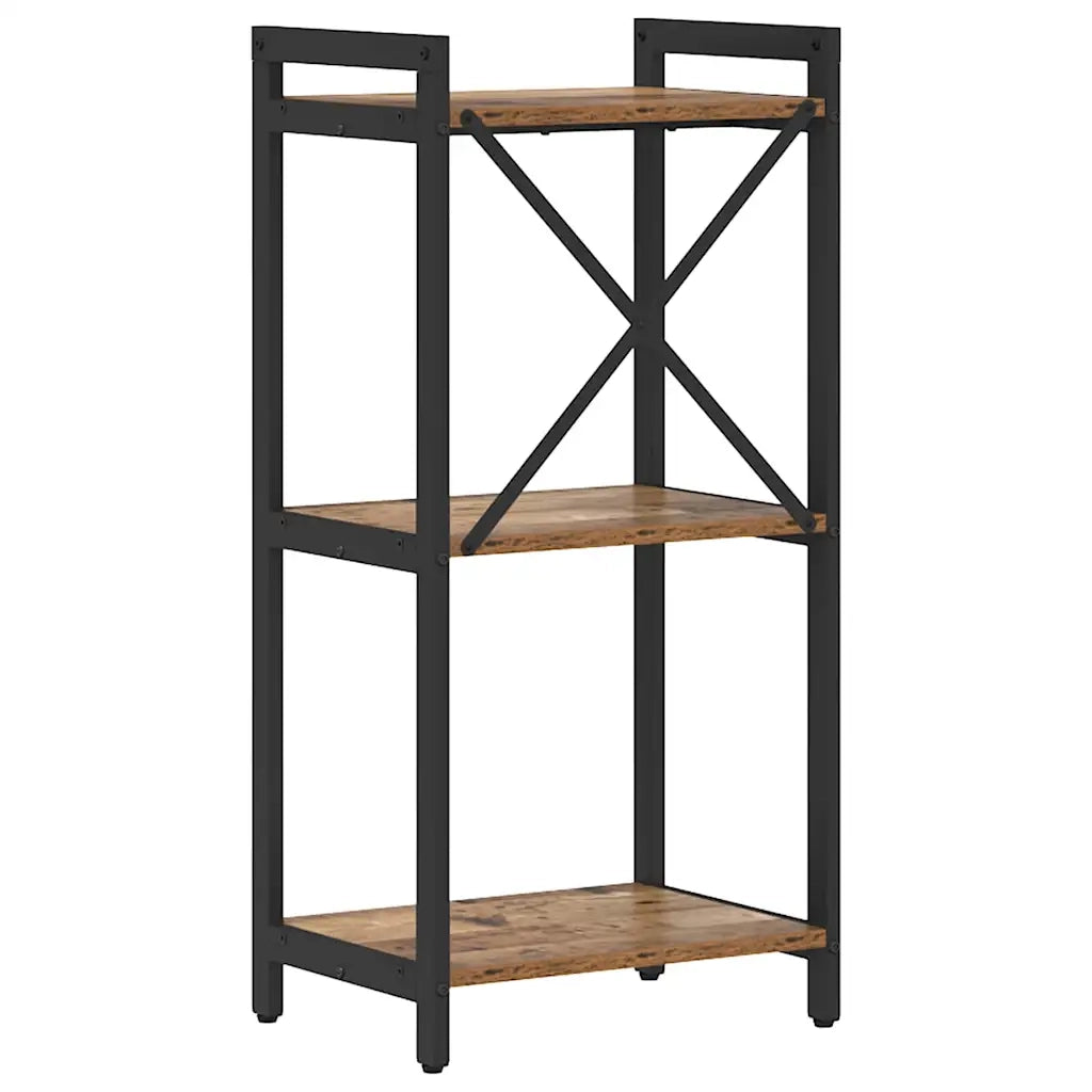 vidaXL Libreria Legno vecchio 40 x 30 x 83 cm Legno multistrato