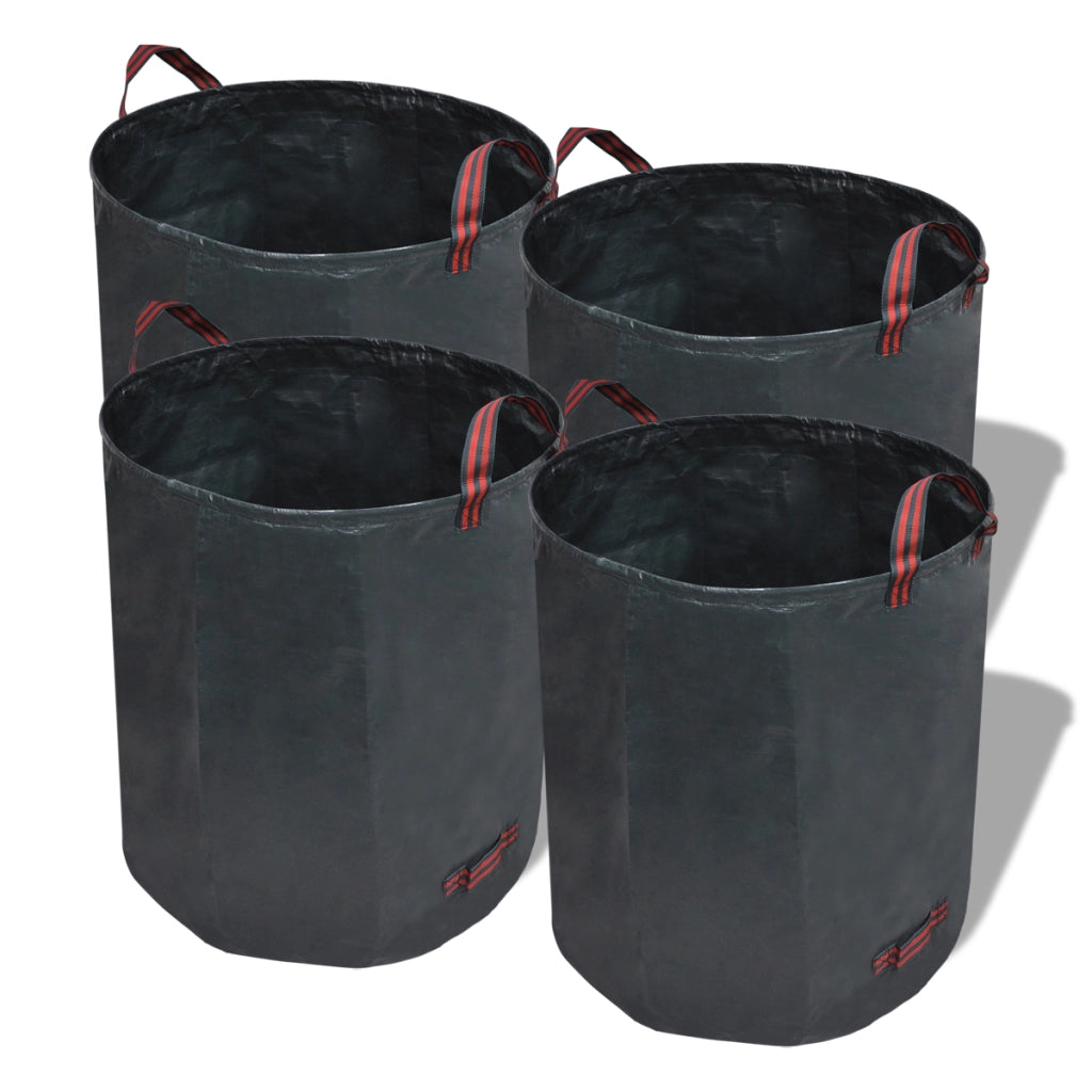 Sacco Rifiuti da Giardino Verde Scuro 4 pz 120 L 150 g/mÂ²