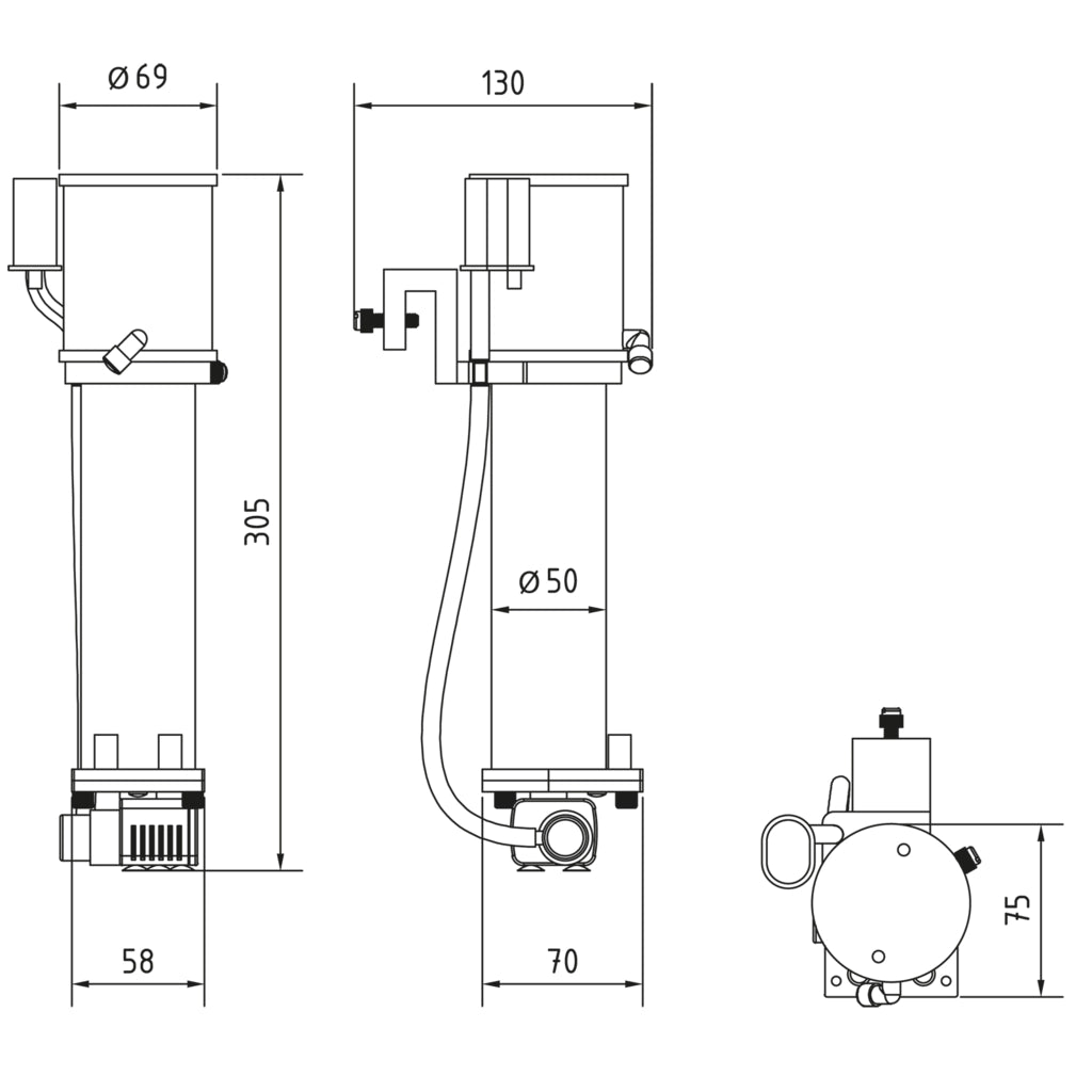 AquaMedic EVO 101 - mini skimmer per acquari fino a 100L