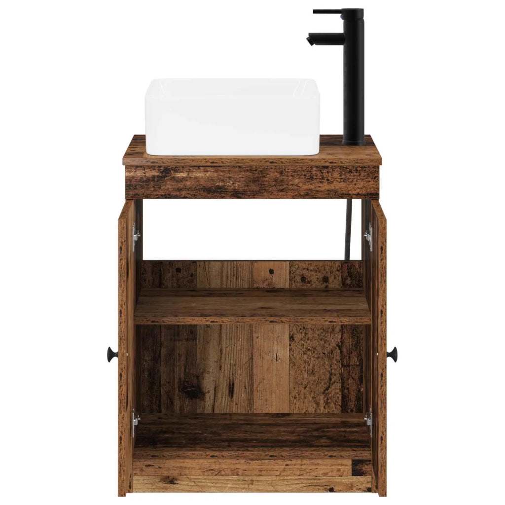 Set di mobili per il bagno Legno antico Legno ingegnerizzato 3404238