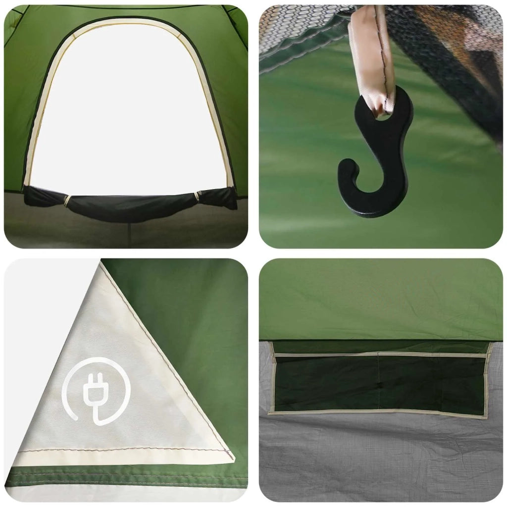 Tenda da campeggio con tetto Verde 190 x 140 x 105 cm 42028627