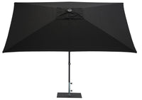 Ombrellone da Giardino 3x2 m Palo Ø38 mm in Alluminio Tessuto Olefin Trend Nero