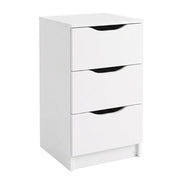 Ponte, Cassettiera 3 Cassetti, 71x40x40h cm Bianco