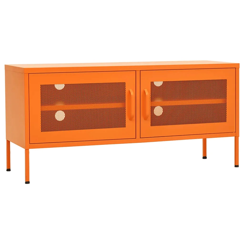 Mobile TV Arancione 105x35x50 cm in Acciaio 336237