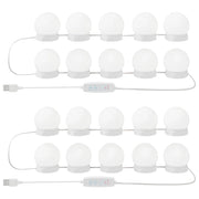 Luci per Specchio 2 pz Bianco 4.5 x 4.5 x 4.8 cm Plastica CFW3193997