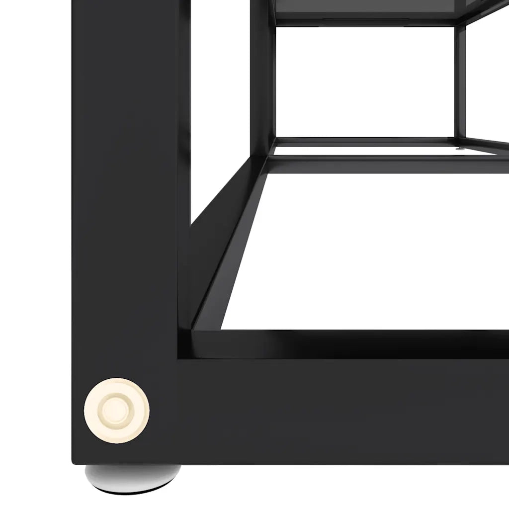 Mobile Porta TV Nero 140x40x40,5 cm in Vetro Temperato cod mxl 60571