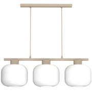 Lampada sospesa Galante 3 luci beige metallo E27 Luminex