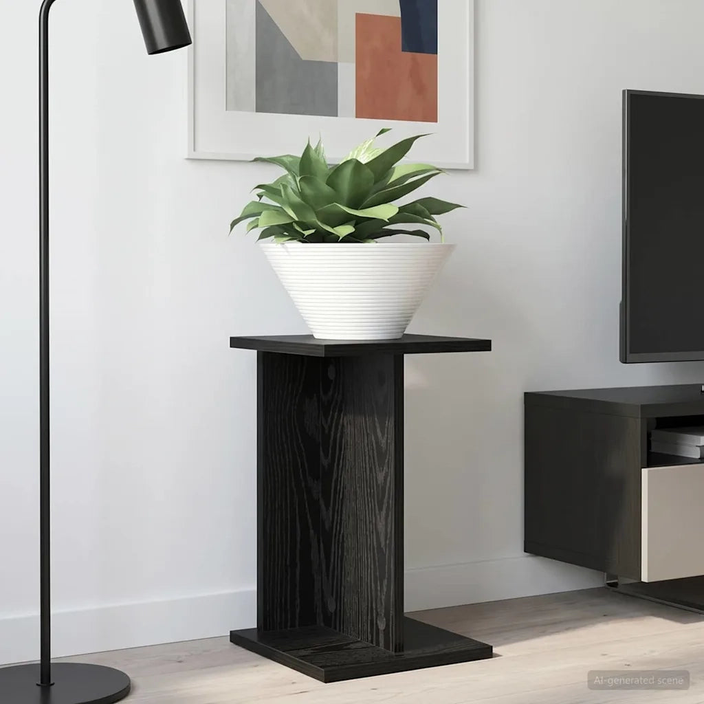 Supporto per piante Rovere Nero 25 x 25,5 x 40,5 cm 899676