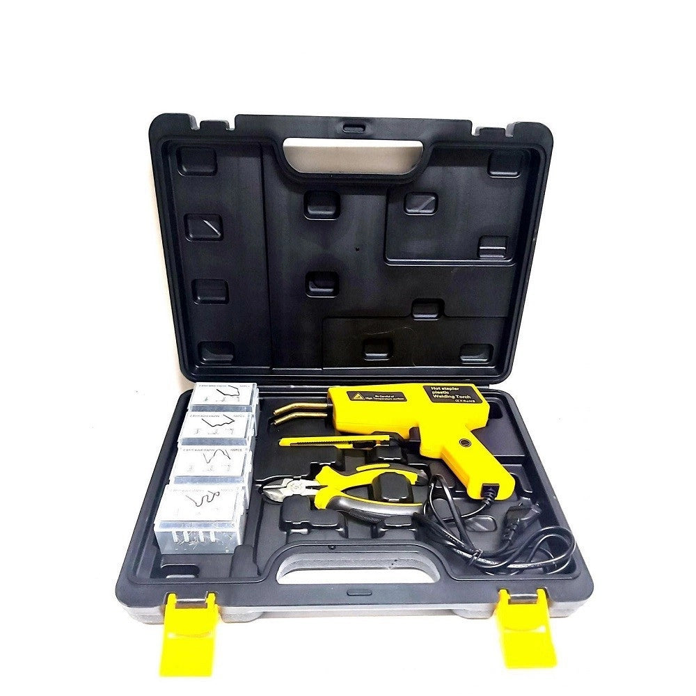 Trade Shop - Kit Pistola Saldatrice Saldatura Plastica 200w Riparazione Paraurti Auto 400pz -