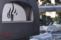 Forno a Legna da Esterno Cottura Diretta in Refrattario Zio Ciro Subito Cotto 100 Nero