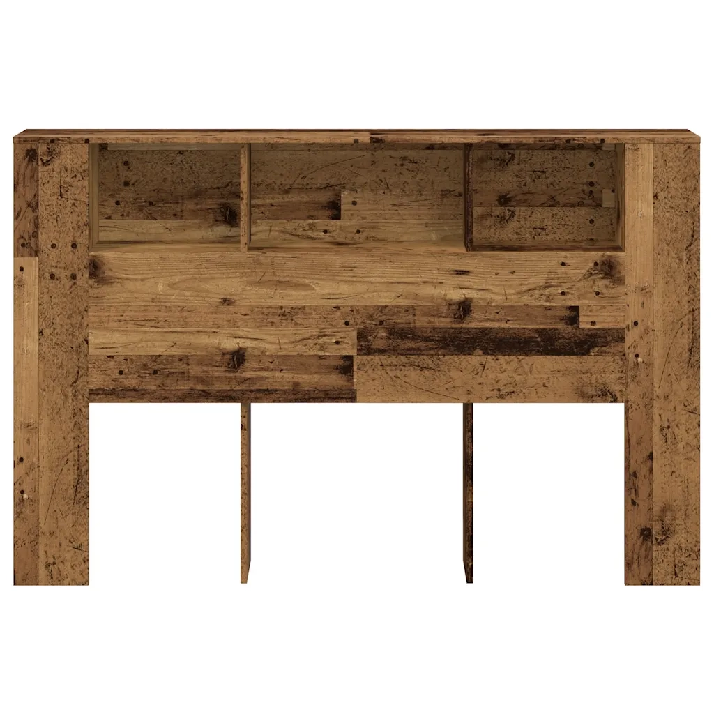 Testiera con Contenitore Legno 160x18,5x103,5 cm in Truciolato 856882