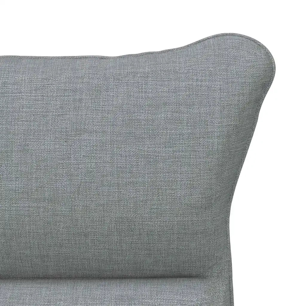 Poltrona | Sedia Relax Grigio chiaro 69 x 74 x 93 cm Tessuto e compensato