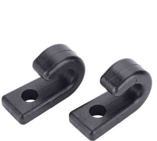 Haken per Kayak 10 pezzi - Haken a forma di J - Haken in plastica - Haken di trattenuta - Viti - Haken leggeri e resistenti
