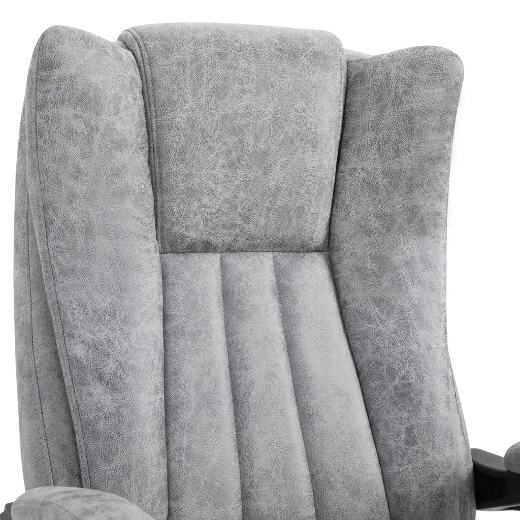 Sedia da ufficio ergonomica con massaggio e riscaldamento ¨C Xylo ¨C Grigio con poggiapiedi