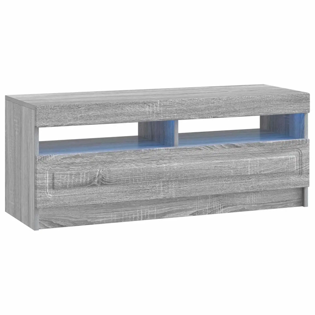 Mobile TV LED a 5 pezzi Sonoma grigio Legno ingegnerizzato 3417009