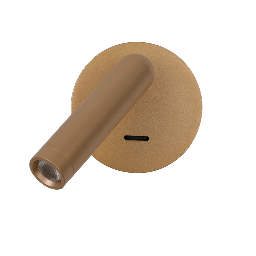 Applique moderna lettura oro snodabile LED 2,5W Carda Italux