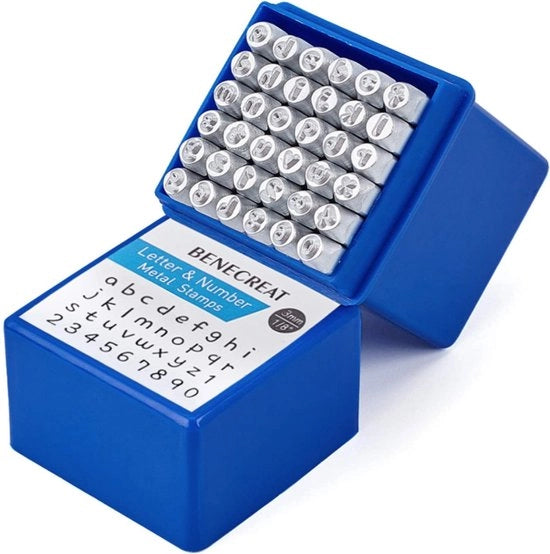 Impressori lettere minuscole numeri stampati 3 mm set di stampi hobby ufficio officina.