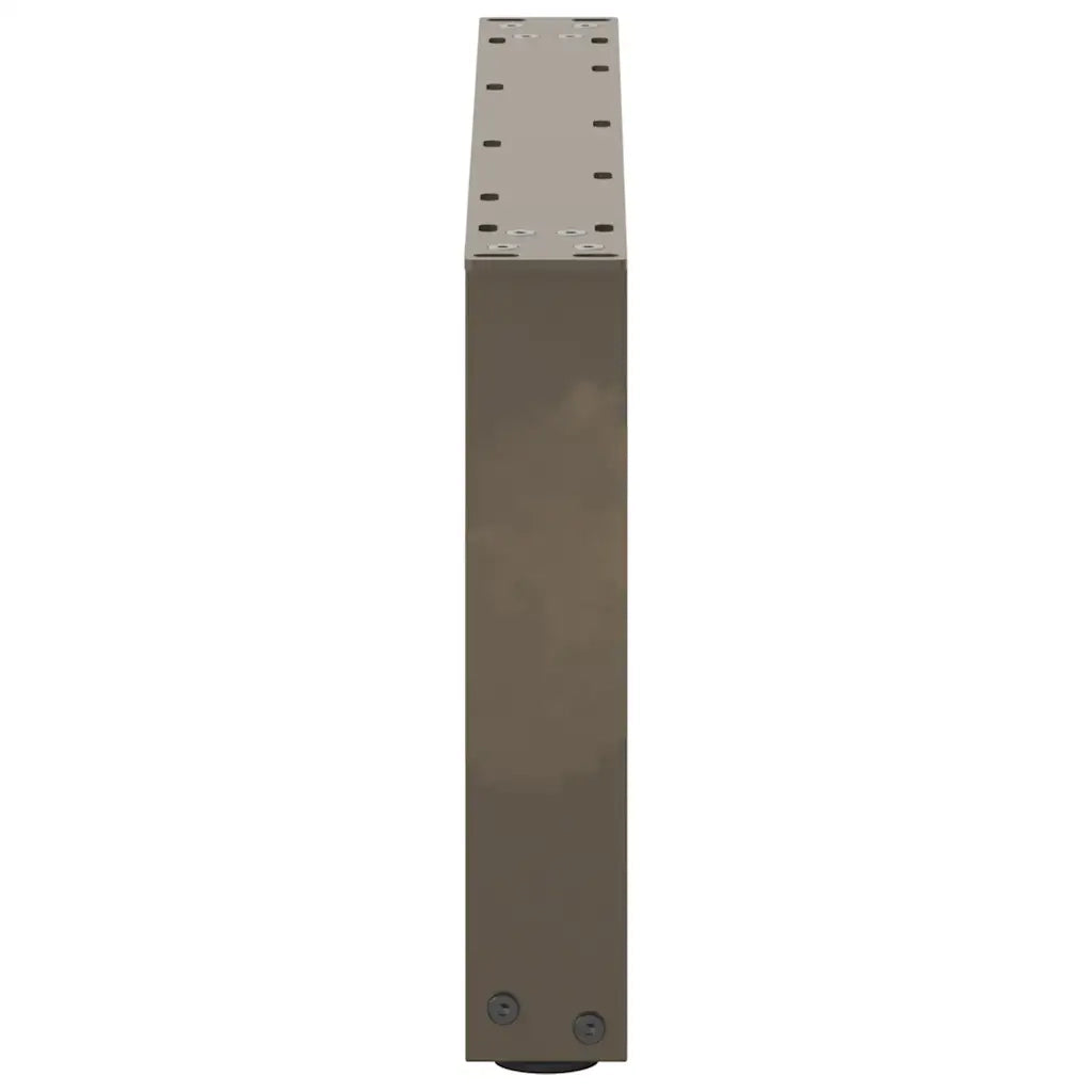 Gambe per Tavolino da Caff¨¨ a Forma di U 2 pz-Set di 2 Gamba per Tavolo Acciaio Naturale 60x(30-31) cm Acciaio 901311