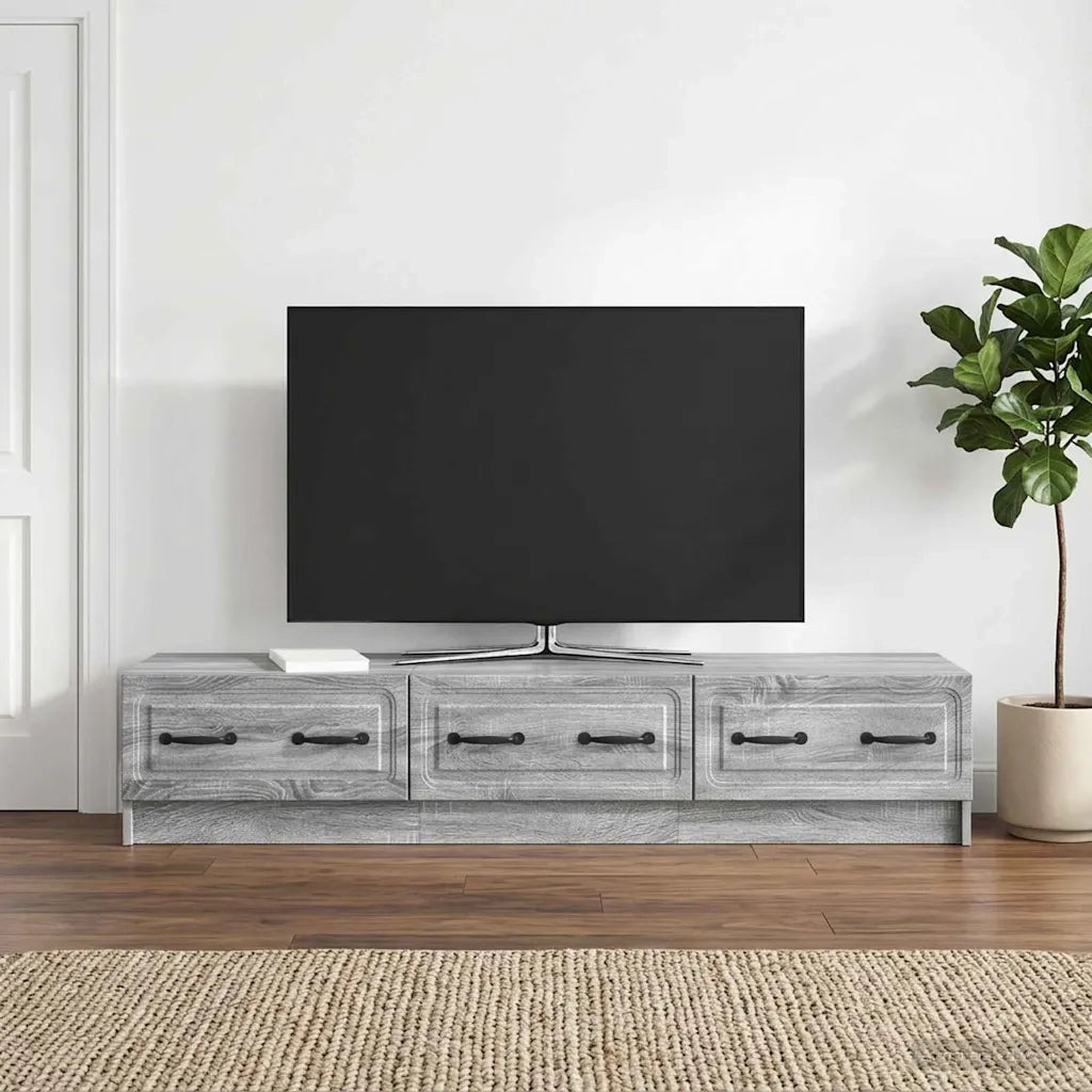 Mobile TV Grigio Sonoma 147 x 34,5 x 27 cm Legno ingegnerizzato 895861
