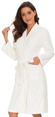 Badjas per donna leggero per sauna, XL, bianco